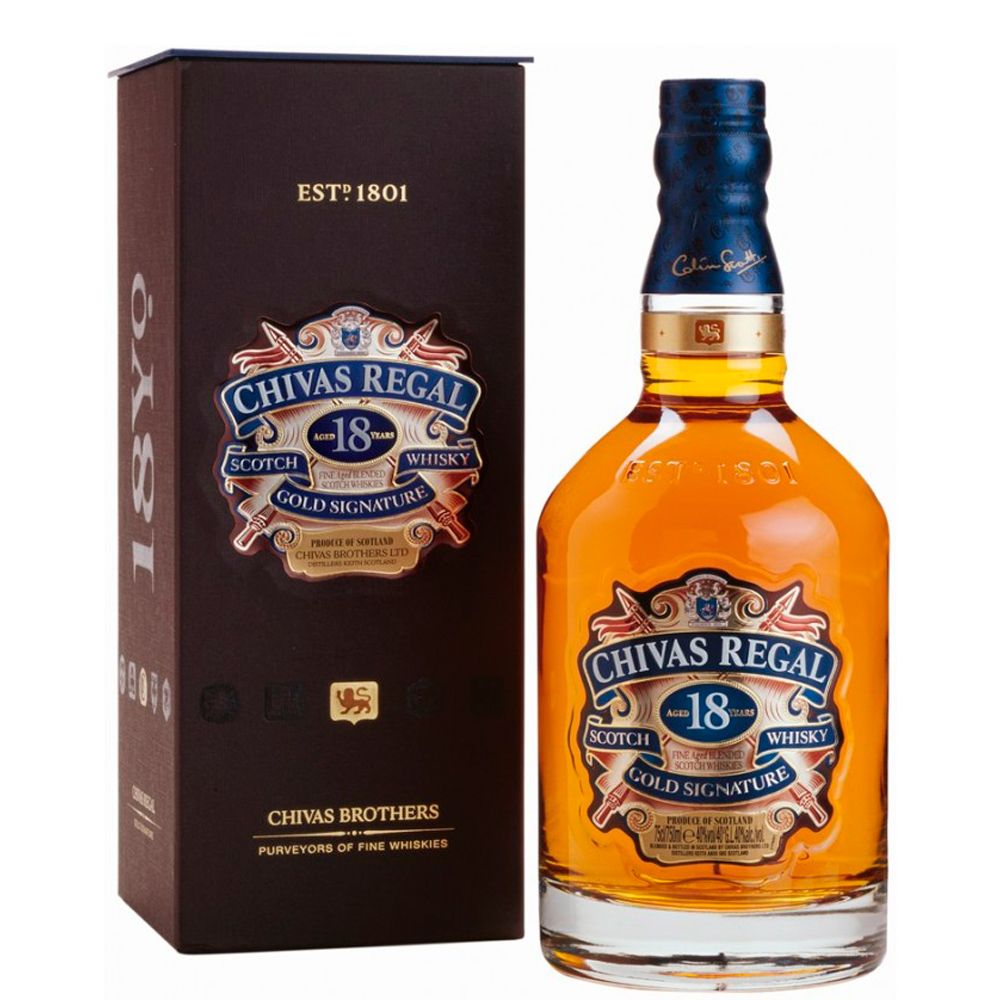 Whisky Chivas Regal 18 Años 1 Litro Estuche