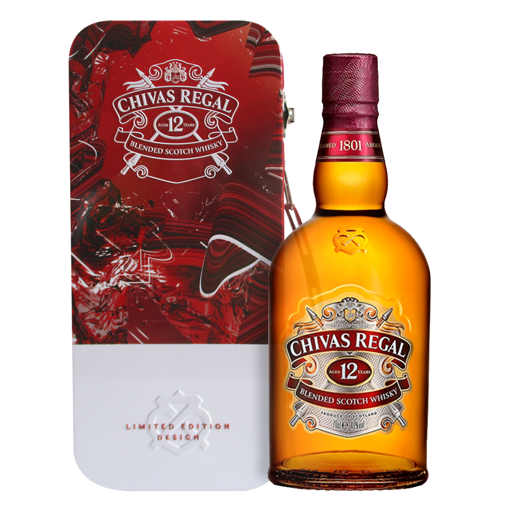 Whisky Chivas Regal 12 Años Caja Metalica