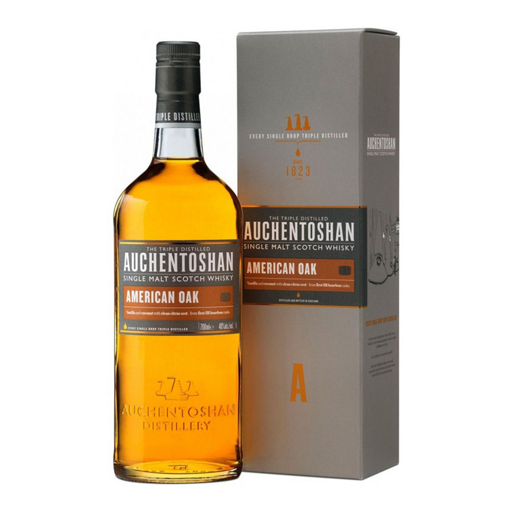 Comprar Auchentoshan American Oak 1 Litro + Estuche | TopDrinks 