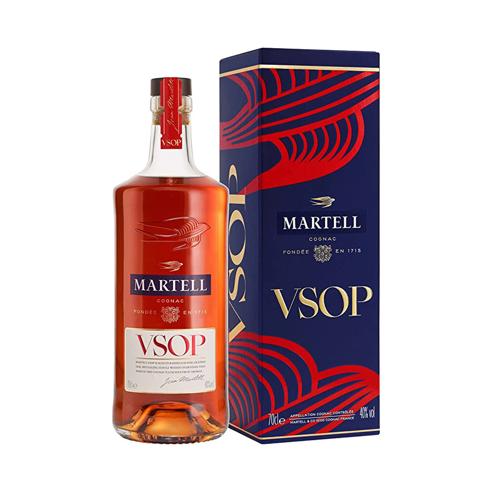 Cognac Martell Vsop Aged In Red Barrels Estuche