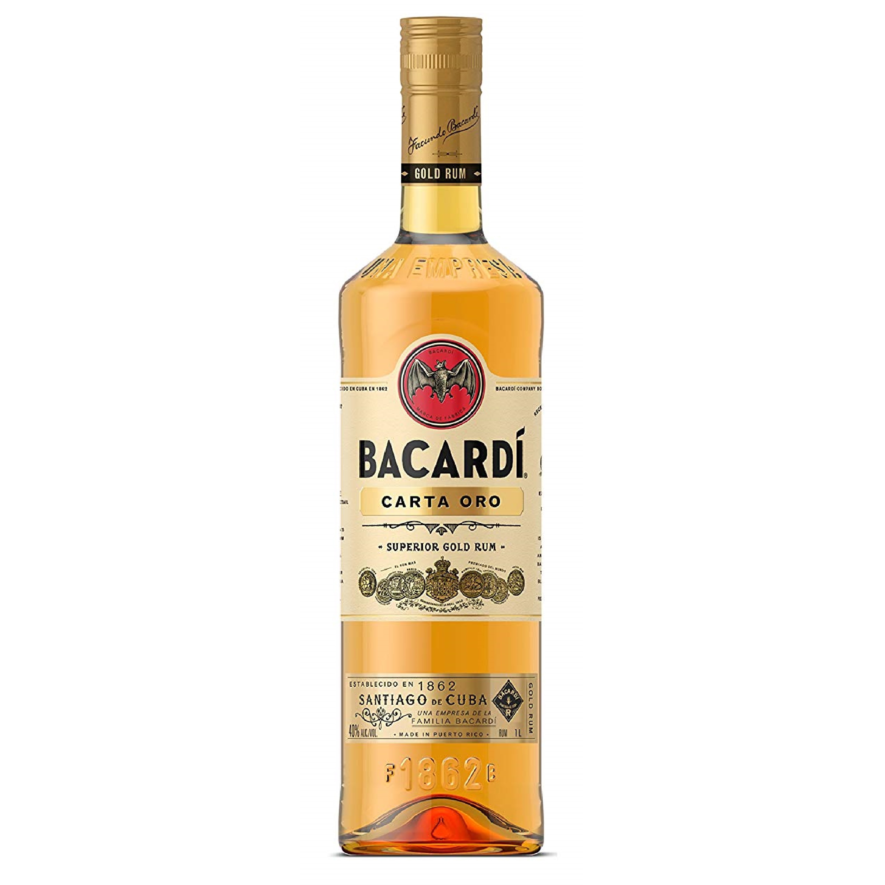 Comprar Ron Bacardi Carta Oro 1 Litro | TopDrinks